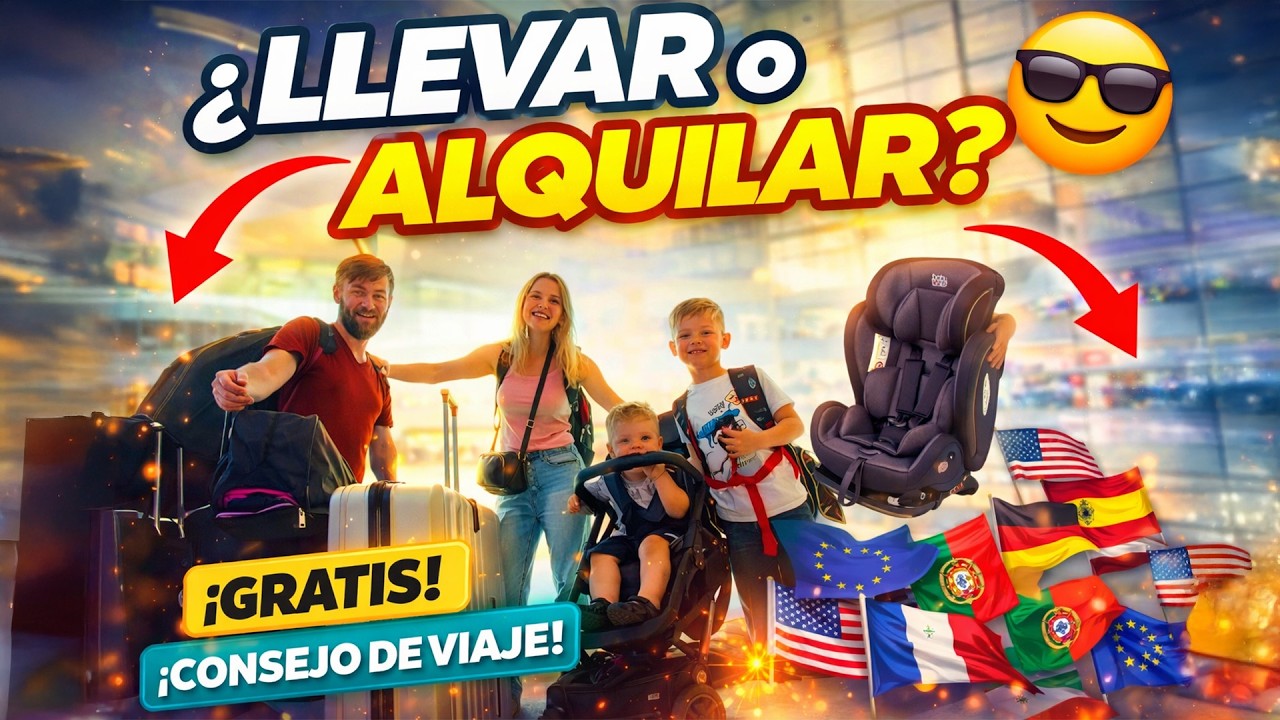 🔥¿Llevar o alquilar la sillita de auto? Lo que nadie te cuenta de viajar con hijos.