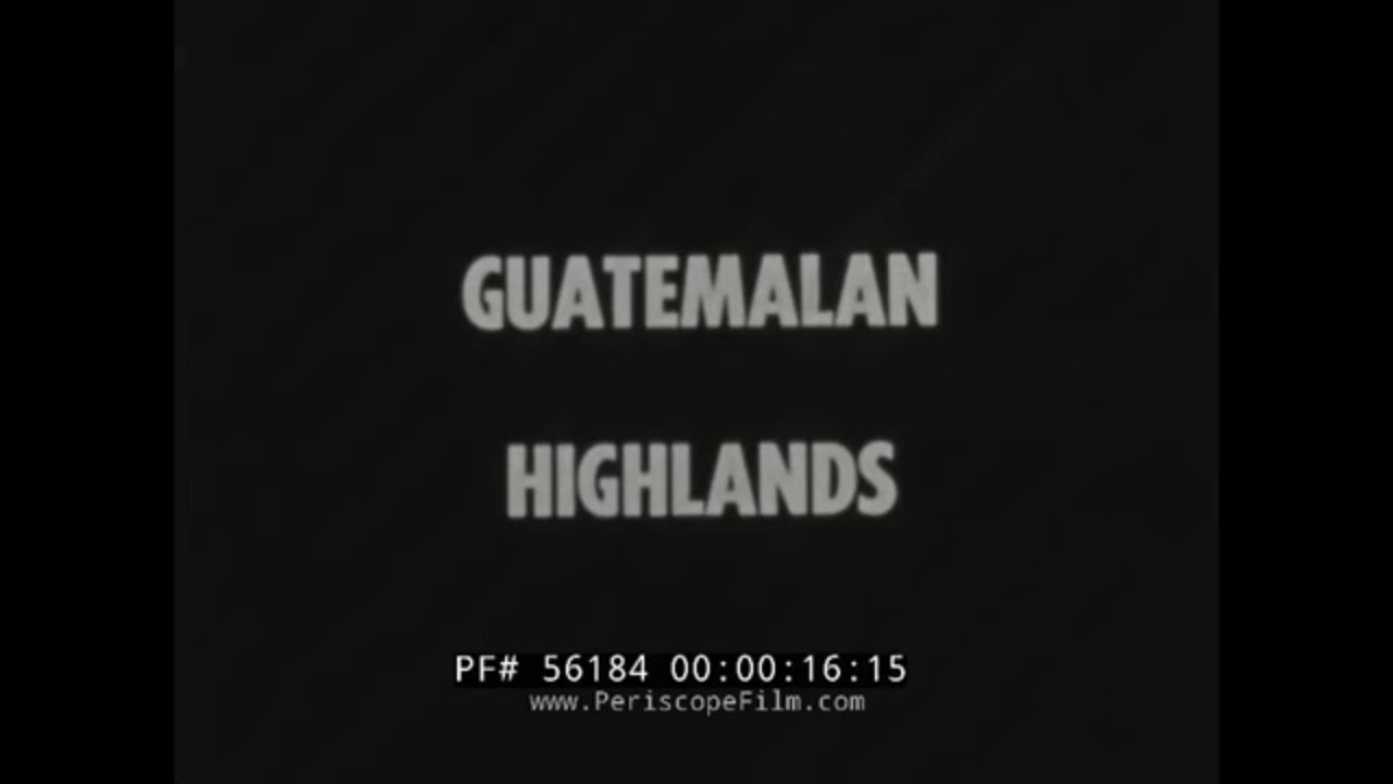 GUATEMALAN HIGHLANDS  1940s TRAVELOGUE   GUATEMALA CITY   AMATITLAN ANTIGUA  CHICICASTENANGO 56184