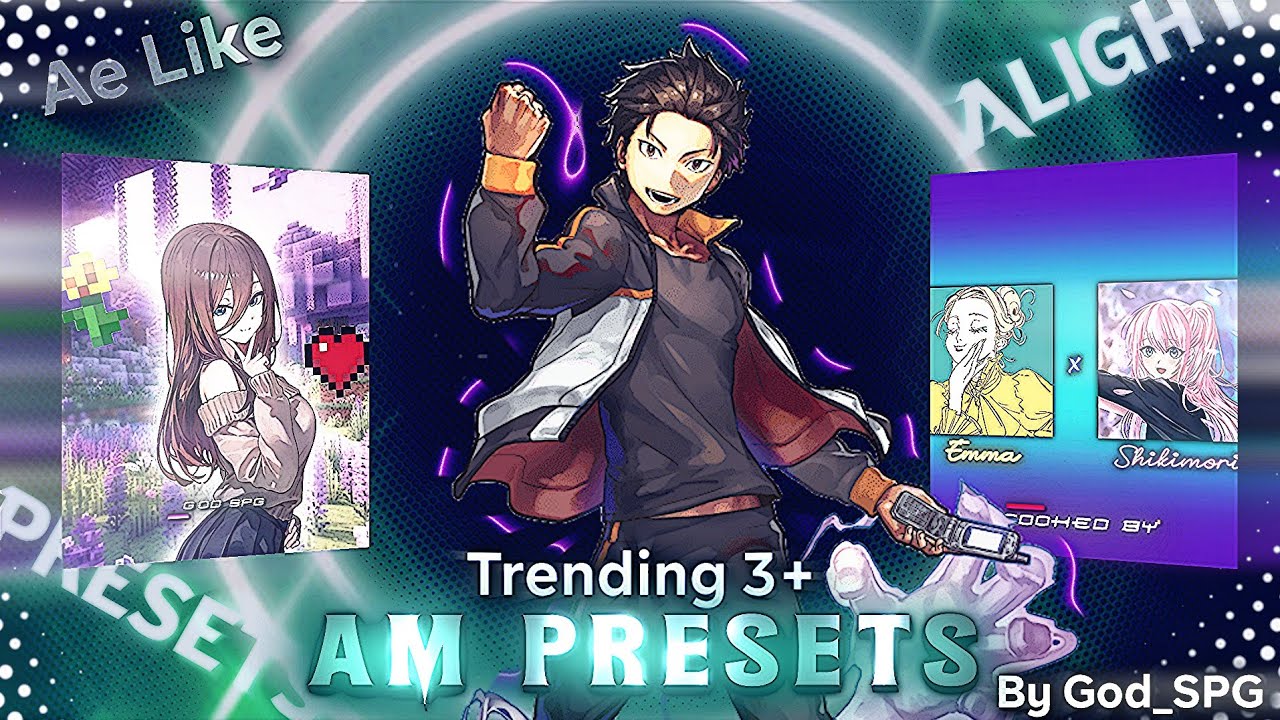 Top +3 Trending Anime Editing Presets 🔥| XML + Alight Link 🔥| #anime #tiktokedits #preset 