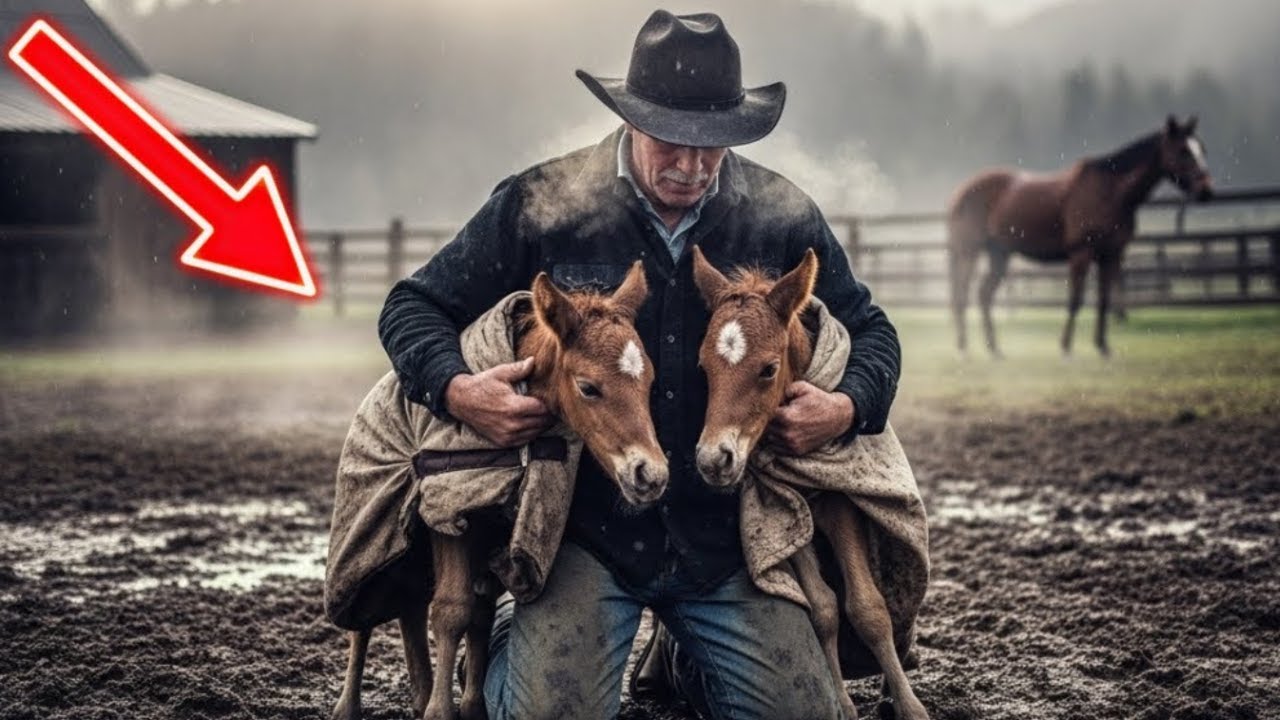 Broke Rancher Found Dying Foals In The Mud — They Were Worth A Fortune
