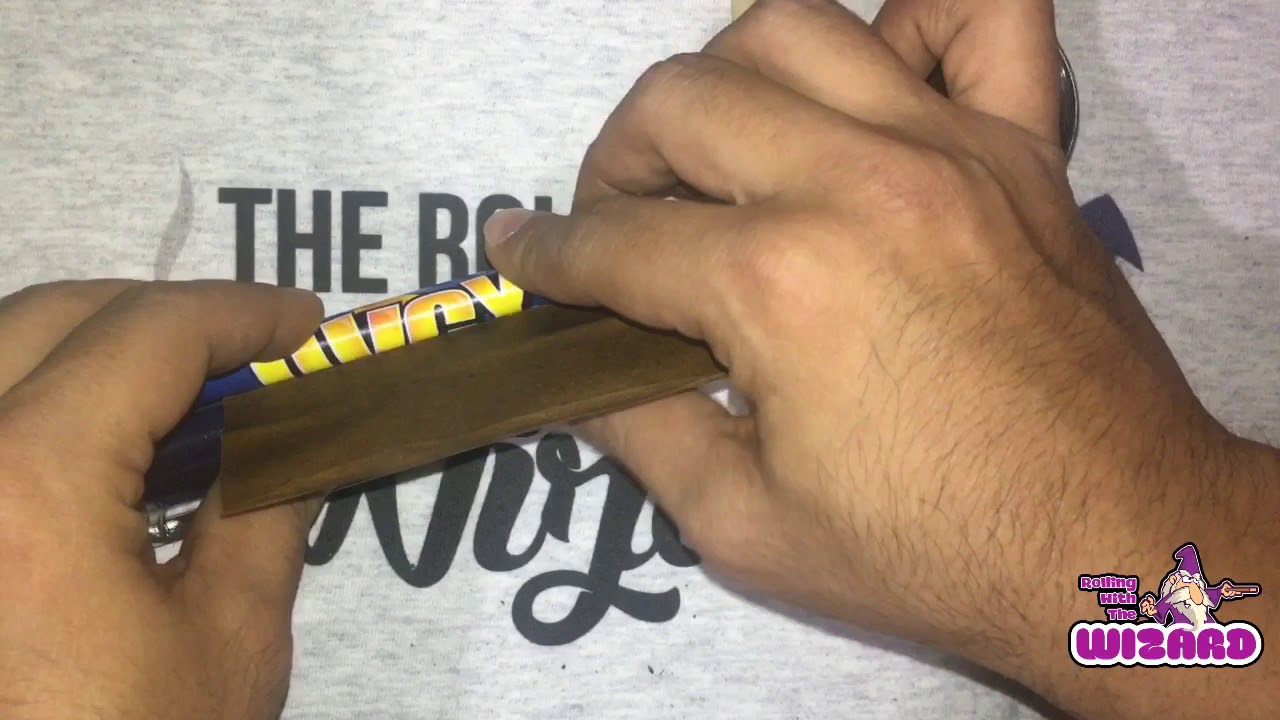 How to use the Juicy Jay Rolling Machine to roll a blunt (Kingpin Hemp Wrap Edition)