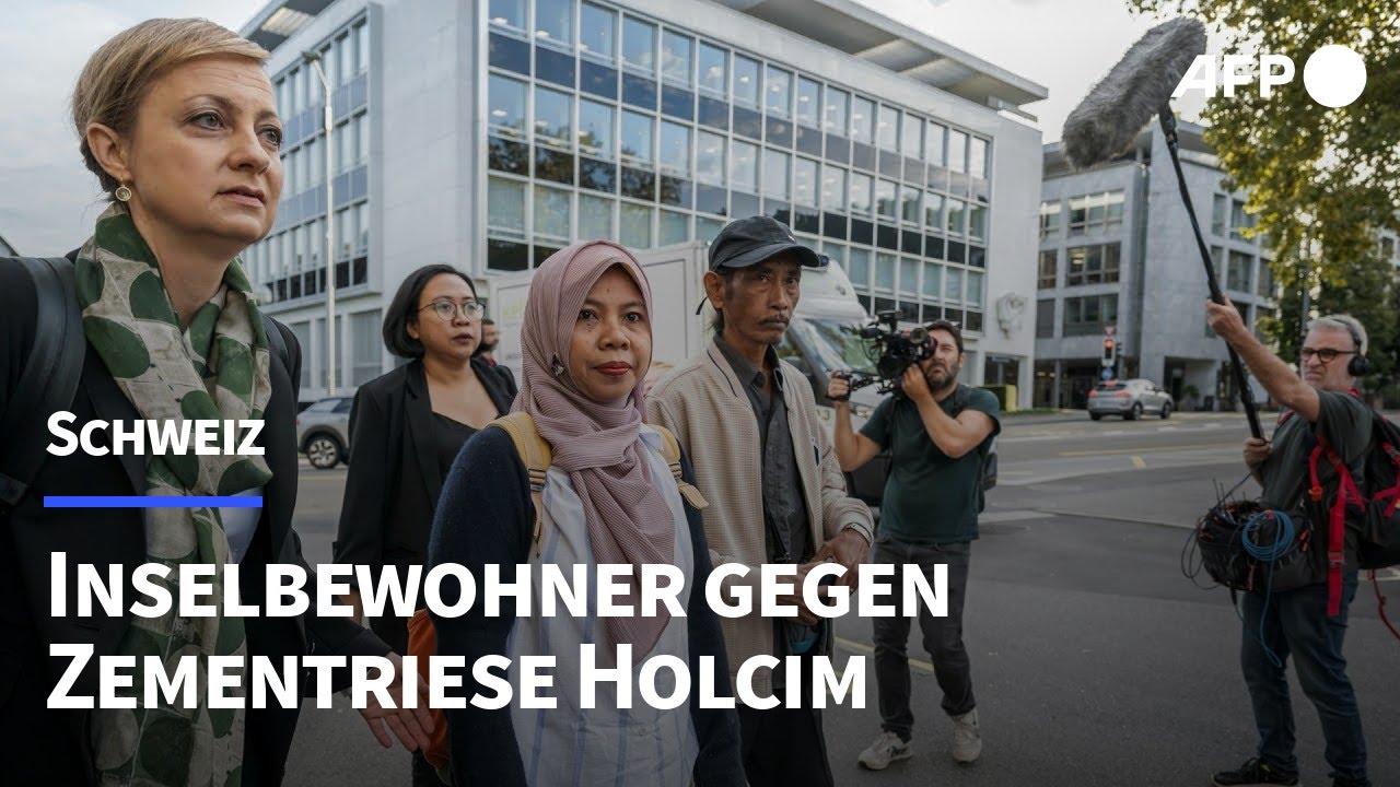 Klimaklage in der Schweiz: Inselbewohner gegen Zementriese Holcim | AFP