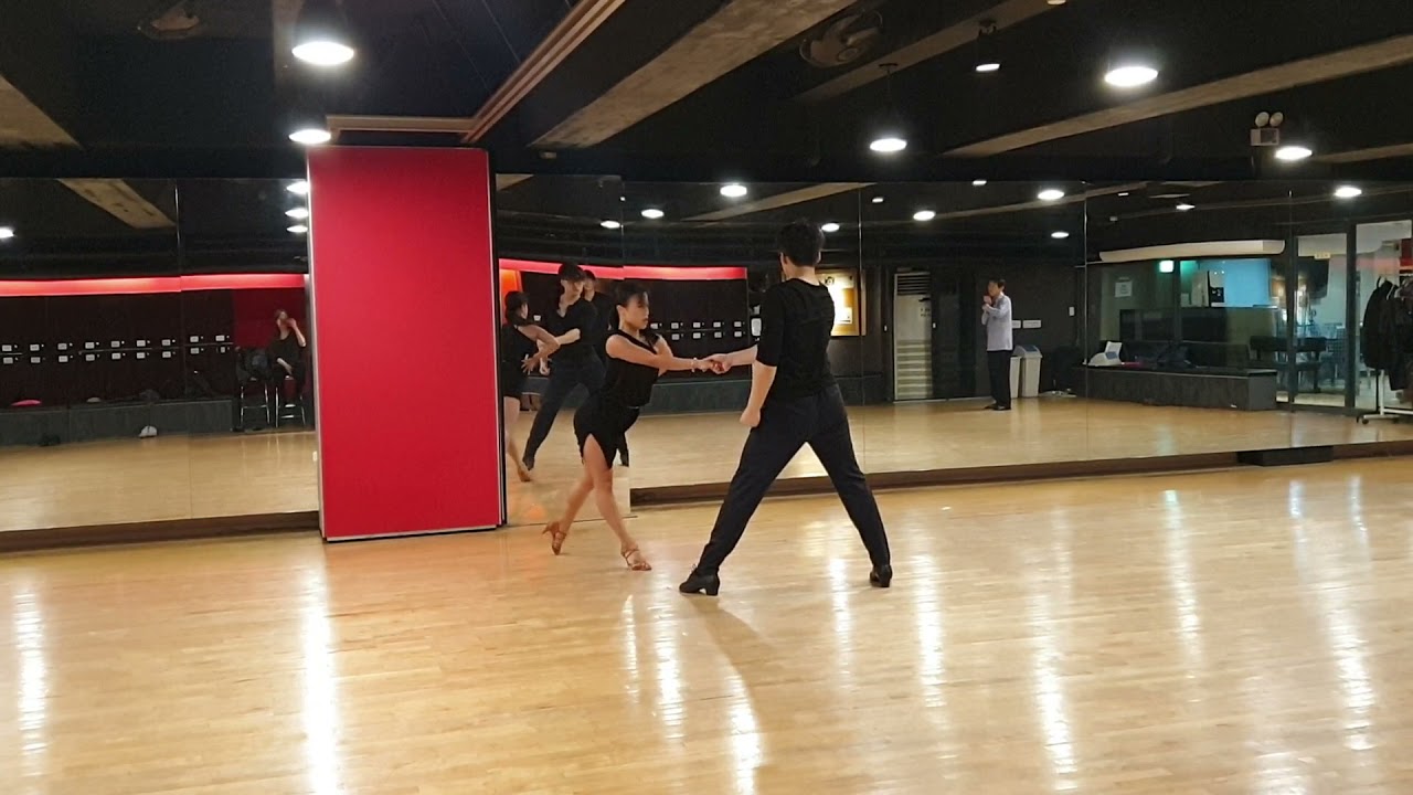 Minje kim & Hyebin Ham practice in Rumba