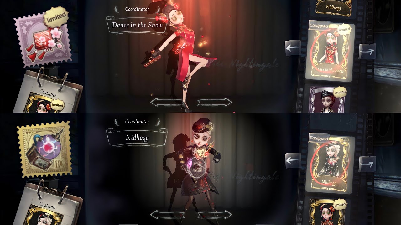 Identity V | The Best Coordinator’s Costumes Ever! | Coordinator “Dance in the Snow” + “Nidhogg”