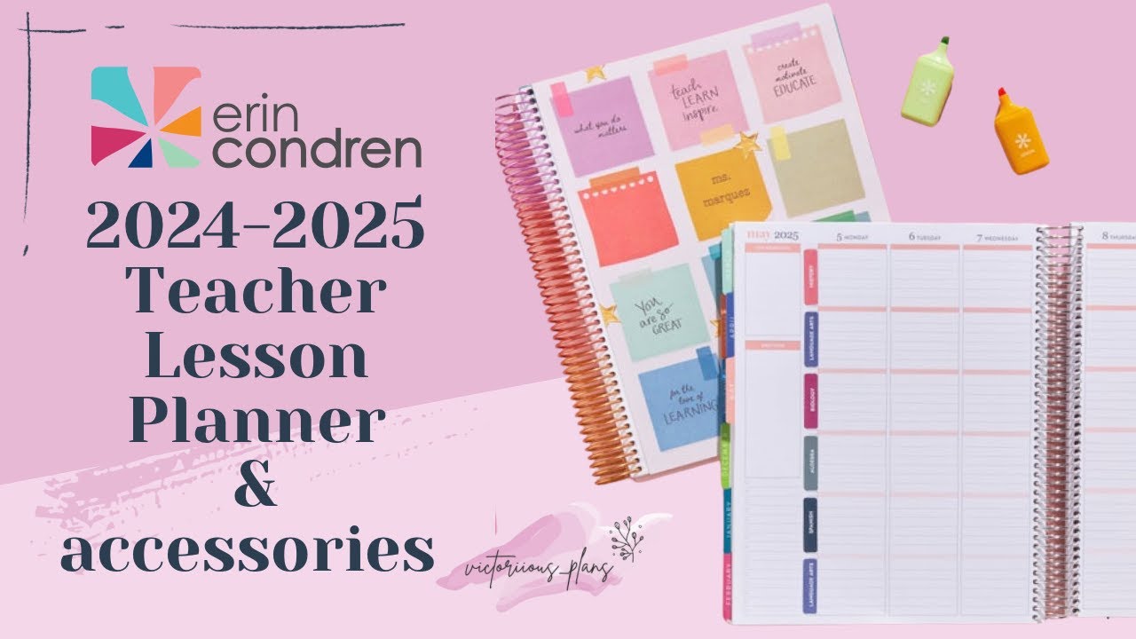 2024-2025 Erin Condren Teacher Lesson Planner