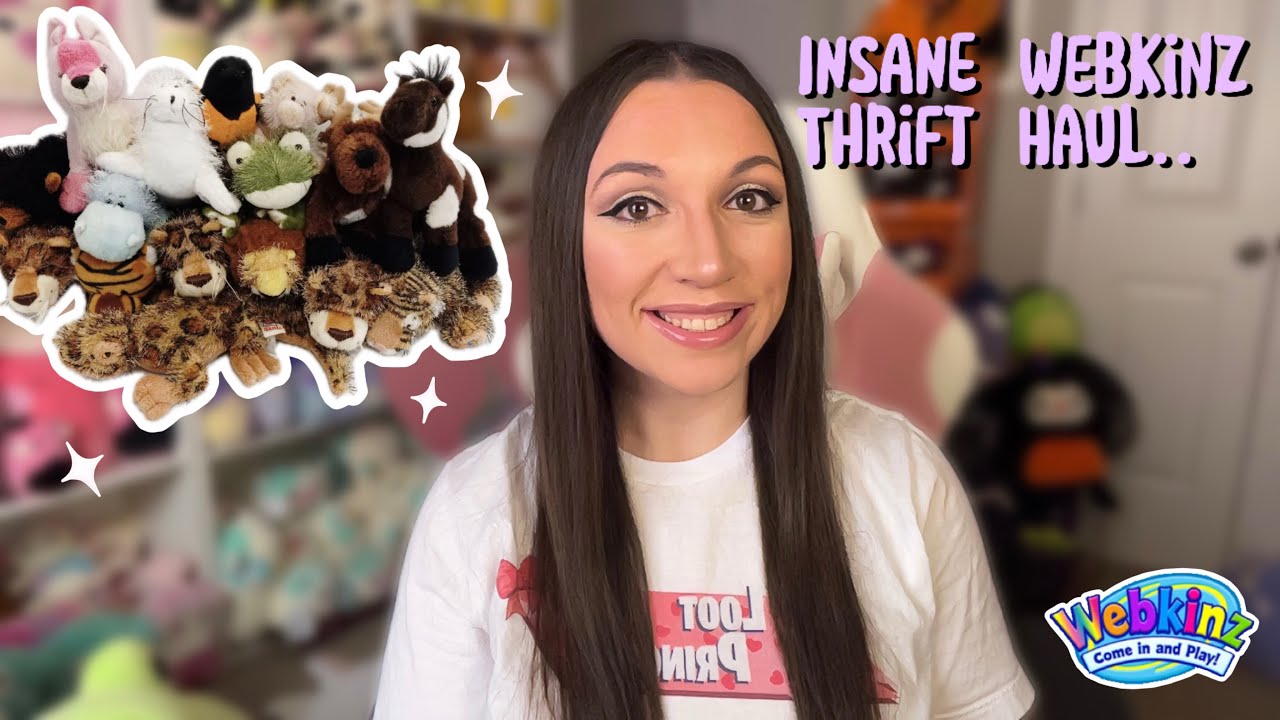 Unboxing 16 Vintage Webkinz from Goodwill! (HUGE Nostalgic Haul + restorations )