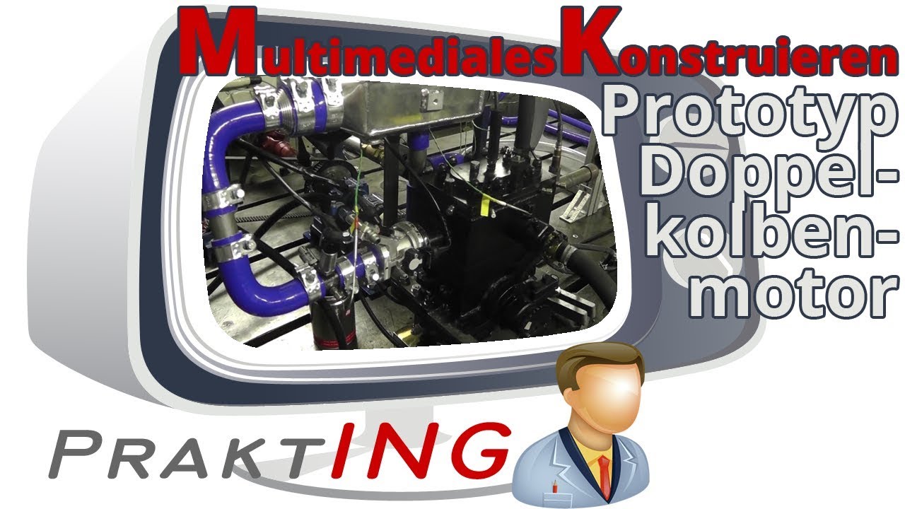 [MUME] Prototyp eines Doppelkolbenmotors - Studentenprojekt (deutsch)
