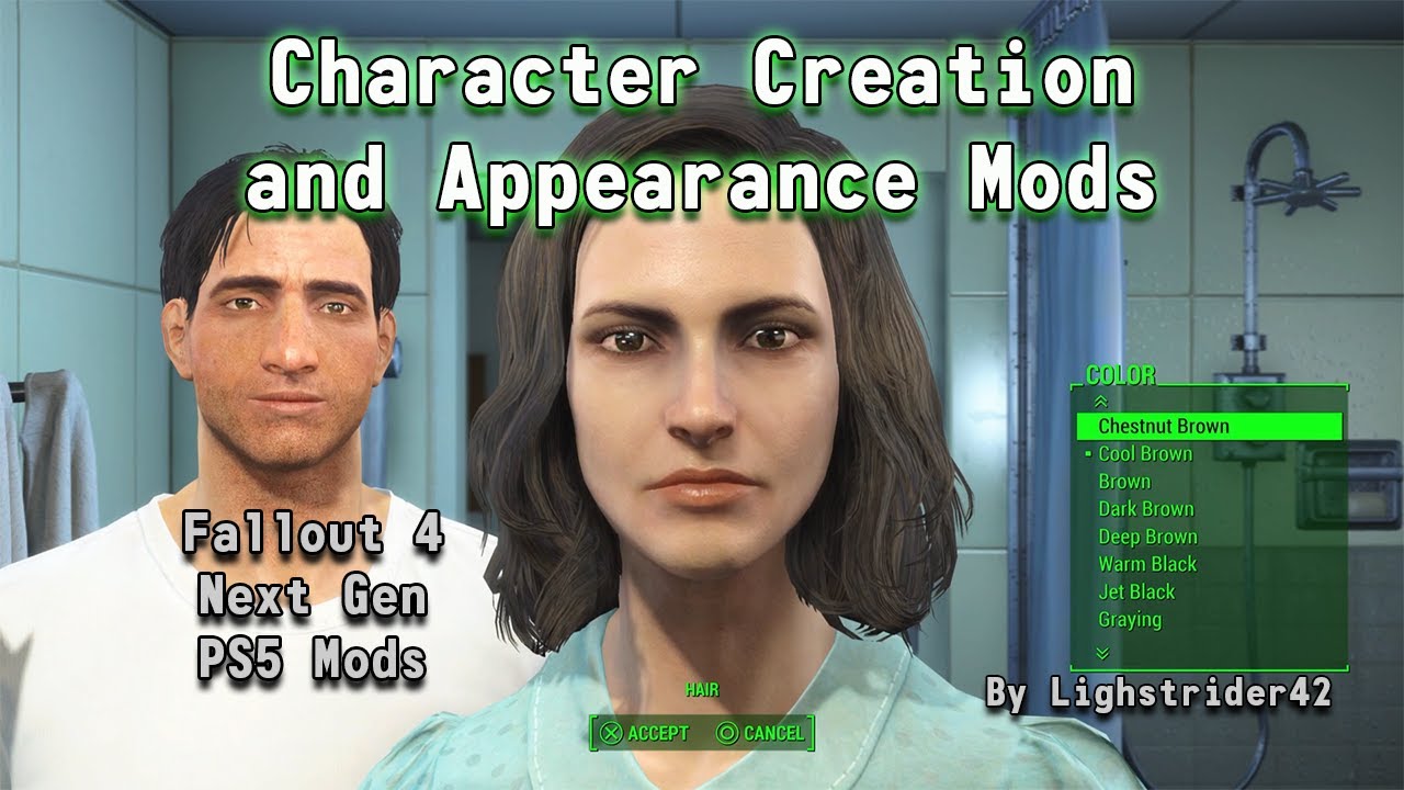 Fallout 4 Next Gen PS5 Character Creation and Appearance Mods