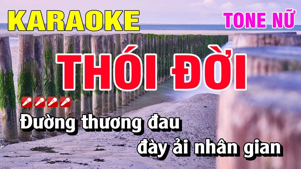 Karaoke Thói Đời Tone Nữ Nhạc Sống | Nguyễn Linh