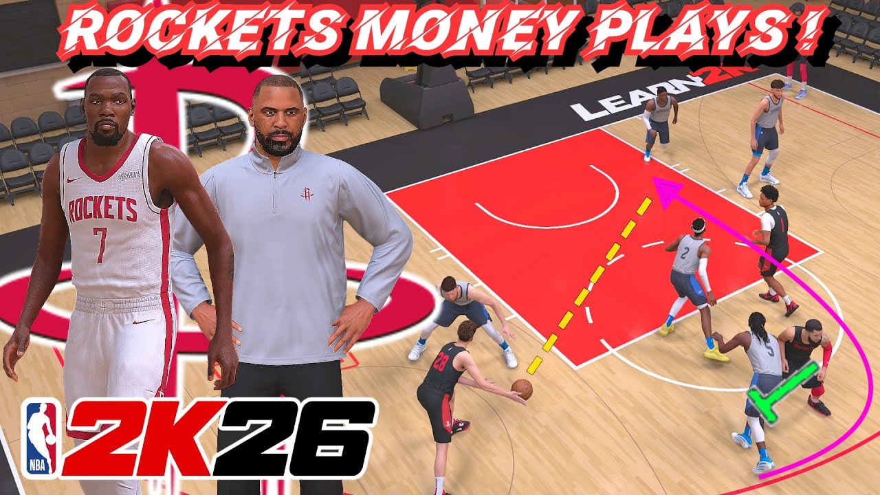 Make KD More Unstoppable With These Money Plays ! | NBA 2K26 Rockets Playbook Tutorial