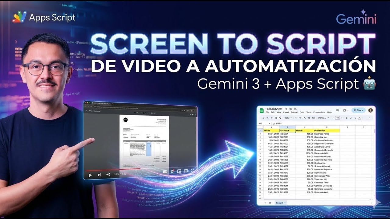 От экрана к сценарию: от видео к автоматизации с помощью Gemini 3 + Apps Script 🤖
