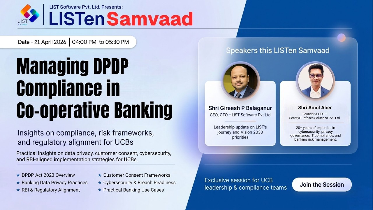 DPDP Act Can Cost Banks ₹250 Crore? | What Every UCB Must Know -  LISTenSamvaad