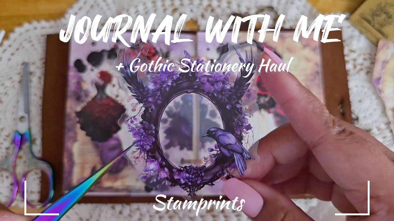 ASMR Journaling + Unboxing | Gothic Journal ft 