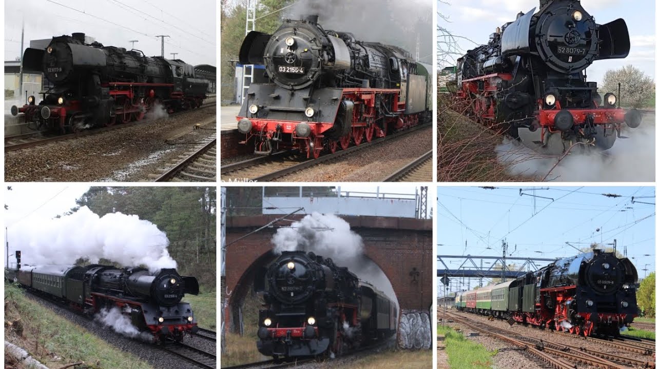 Ein paar Dampfzüge in Brandenburg und Sachsen-Anhalt (2022 - 2025)