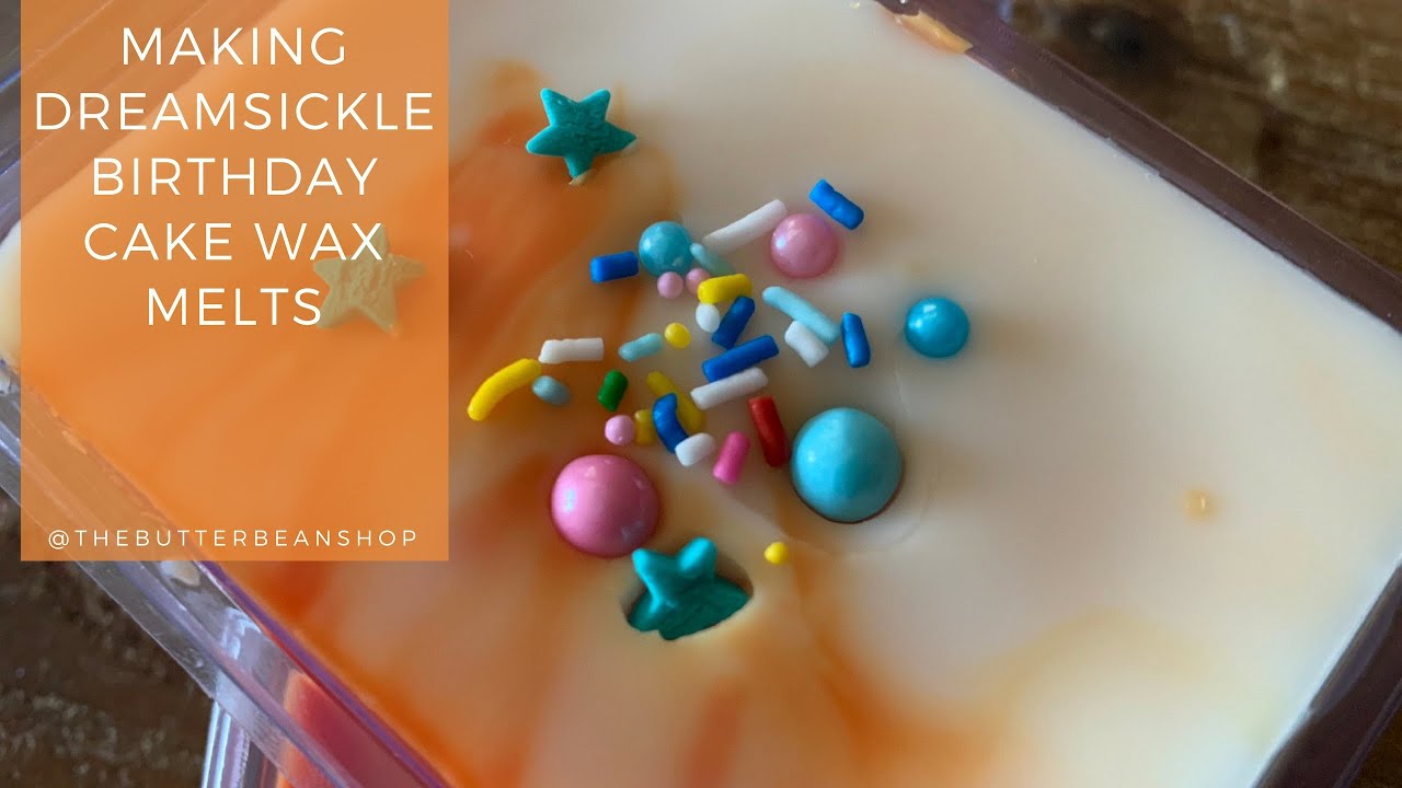 Making Dreamsickle Birthday Cake Wax Melts