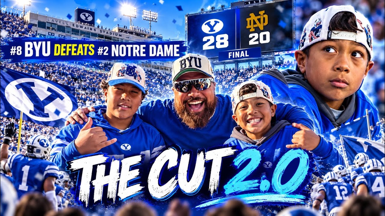 #8 BYU SHOCKS #2 NOTRE DAME! 😱🏈 | BEST GAME EVER?! 🔥 THE CUT 2.0