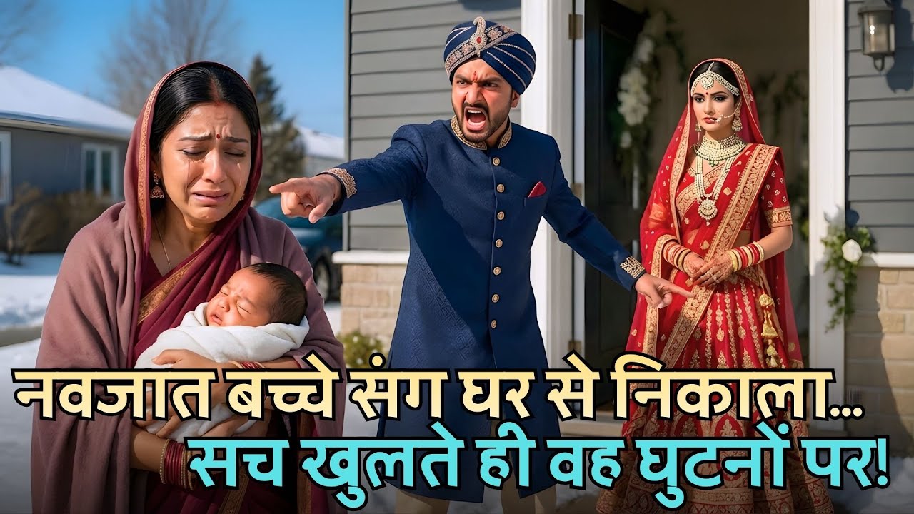 उसने नवजात बच्चे संग पत्नी को घर से निकाला… पता चला वह अरबों की वारिस थी! 😱