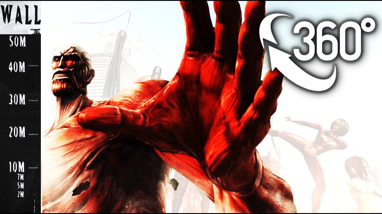 How big are the titans? Experience it for yourself | Attack on Titan | 360 VR | 8K Ambisonics