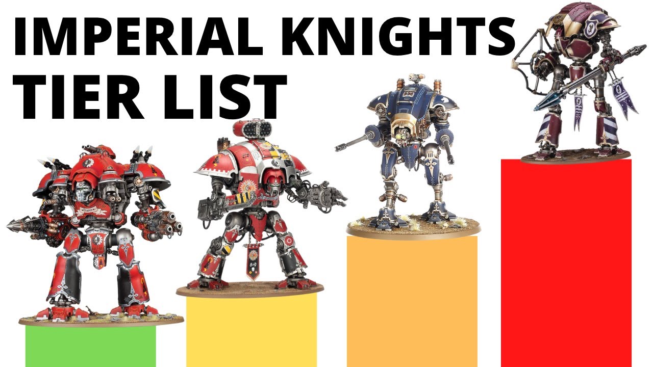 Codex Imperial Knights Tier List in Warhammer 40K 10th Edition- Strongest + Weakest Units