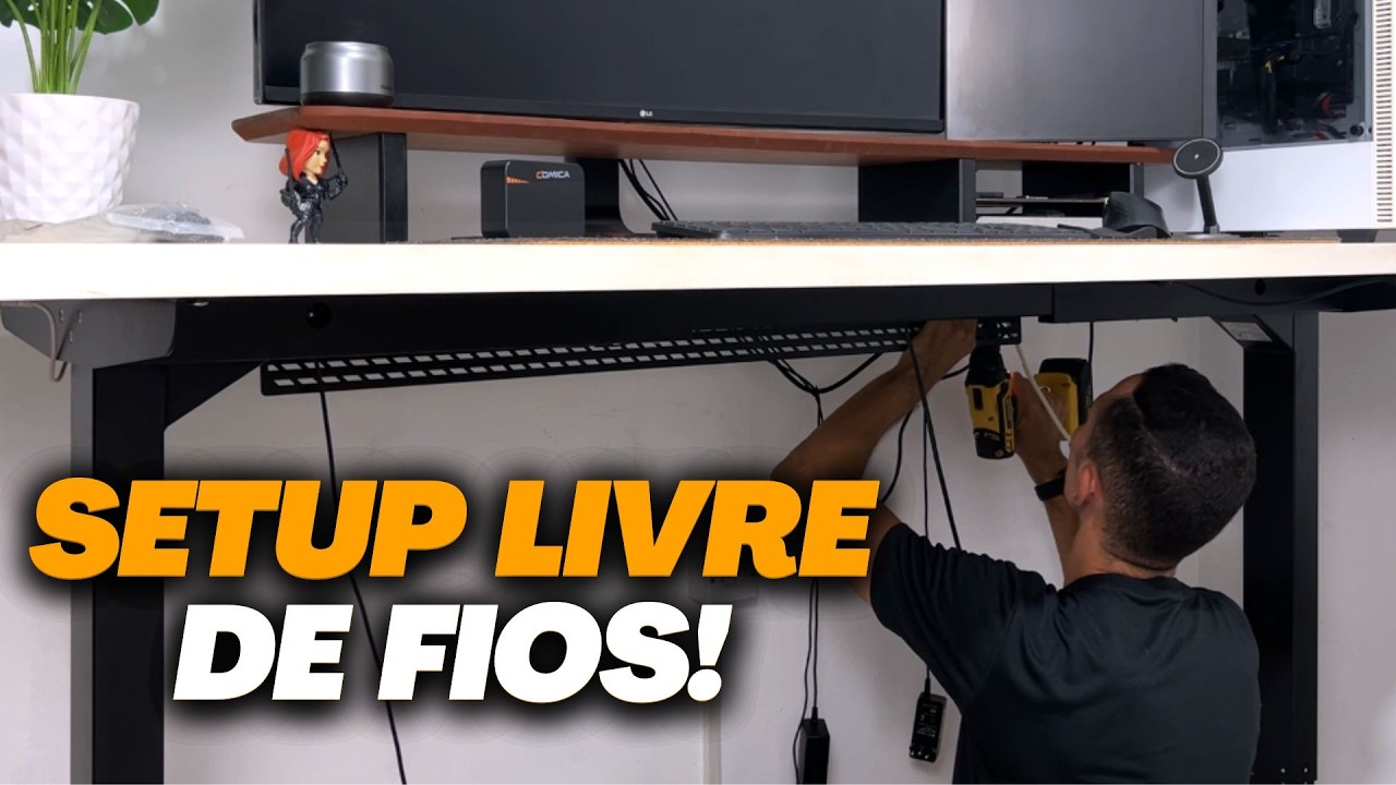 CALHA ORGANIZADORA DE FIOS BARATA | COMO ORGANIZAR OS FIOS DO SEU SETUP