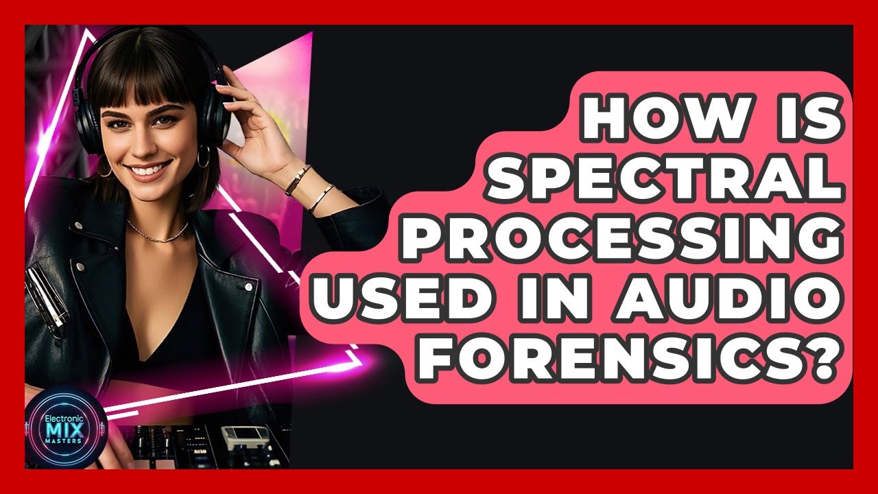 How Is Spectral Processing Used In Audio Forensics? - Electronic Mix Masters