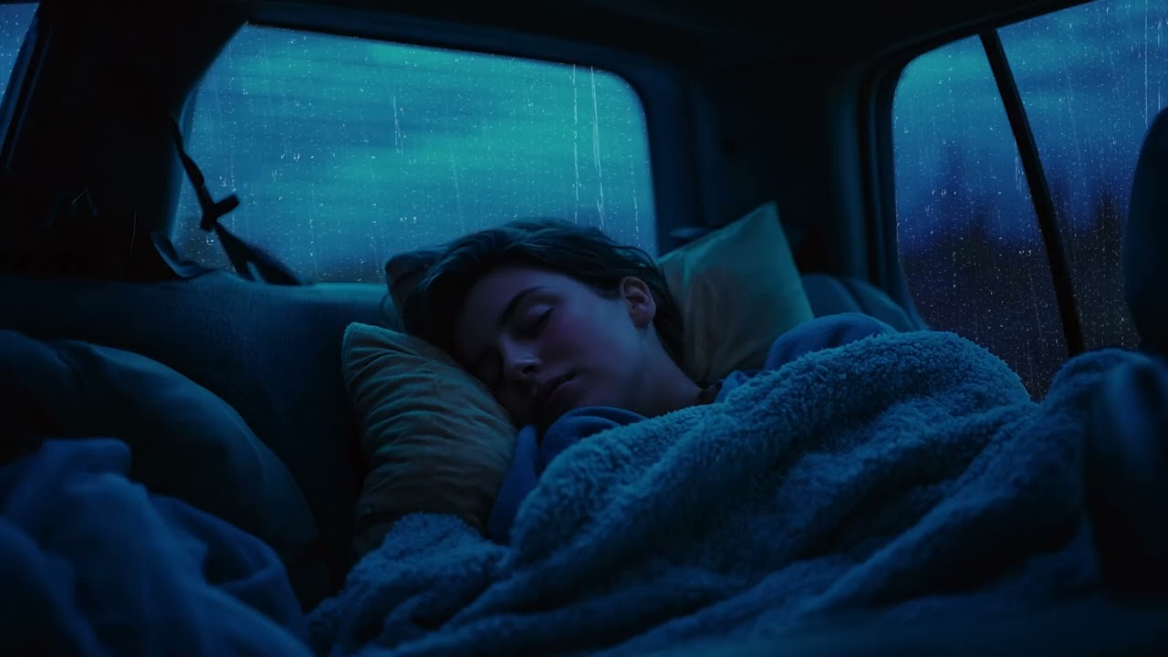 Sleep Better Tonight with Rain & Thunder on Car in Intense Storm