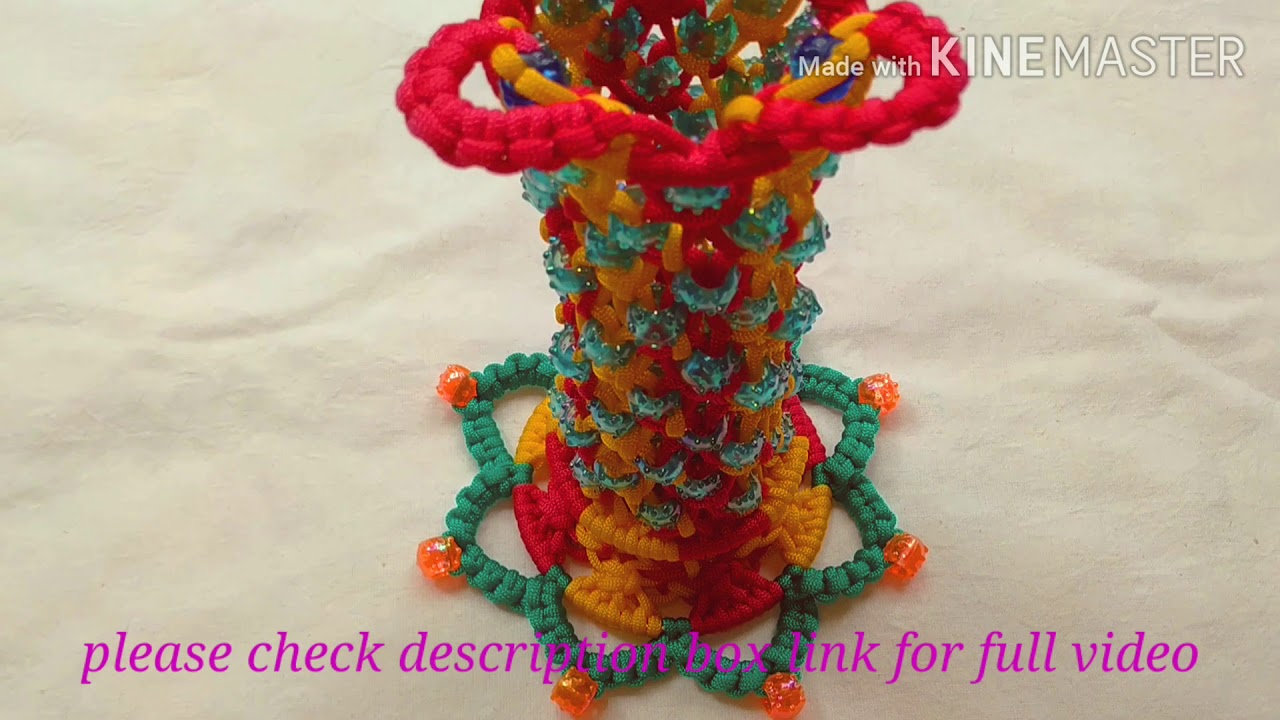 Macrame flower pot , flower vase