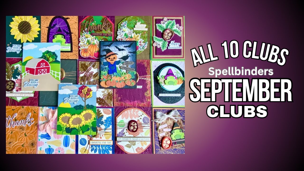Spellbinders September 2024 Club Cards