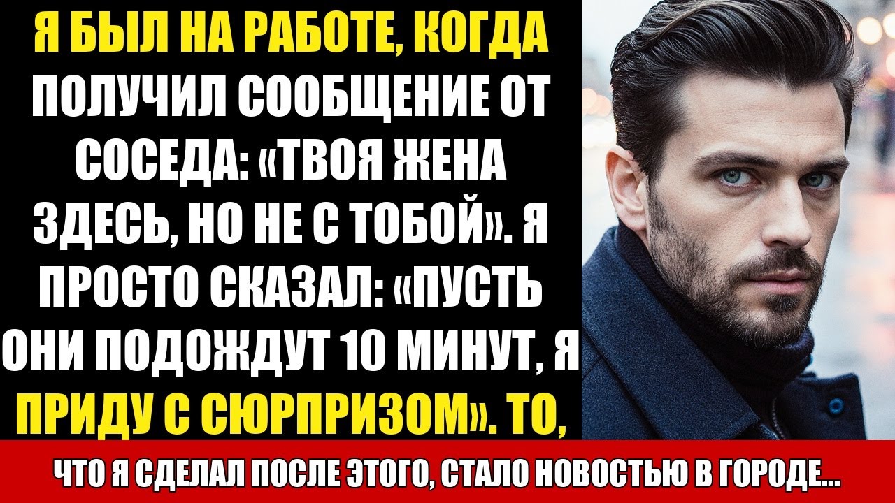 Я БЫЛ НА РАБОТЕ, КОГДА ПОЛУЧИЛ СООБЩЕНИЕ ОТ СОСЕДА: «ТВОЯ ЖЕНА ЗДЕСЬ, НО НЕ С ТОБОЙ». Я ПРОСТО...