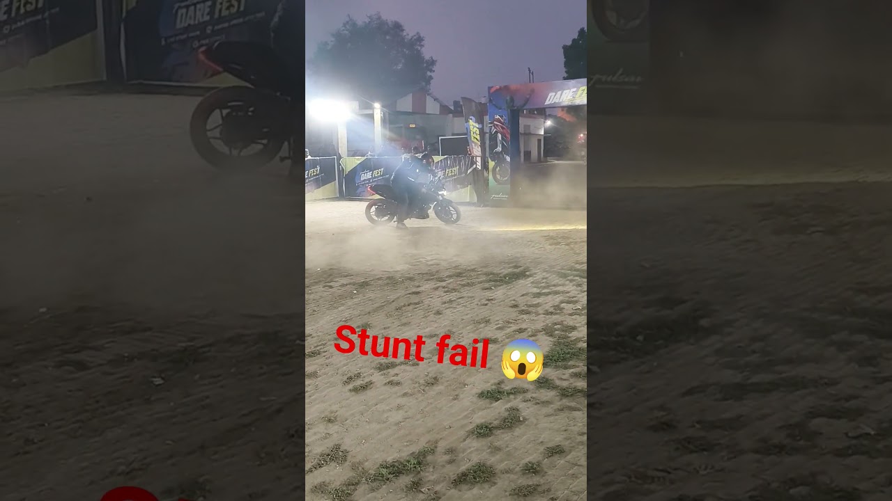 stunt fail 😱 