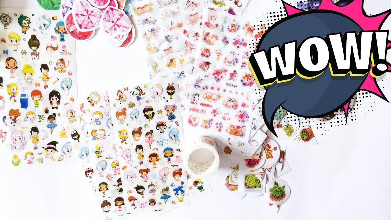 Moje szaleństwo, czyli haul naklejkowy z Aliexpress (washi też się znajdzie)