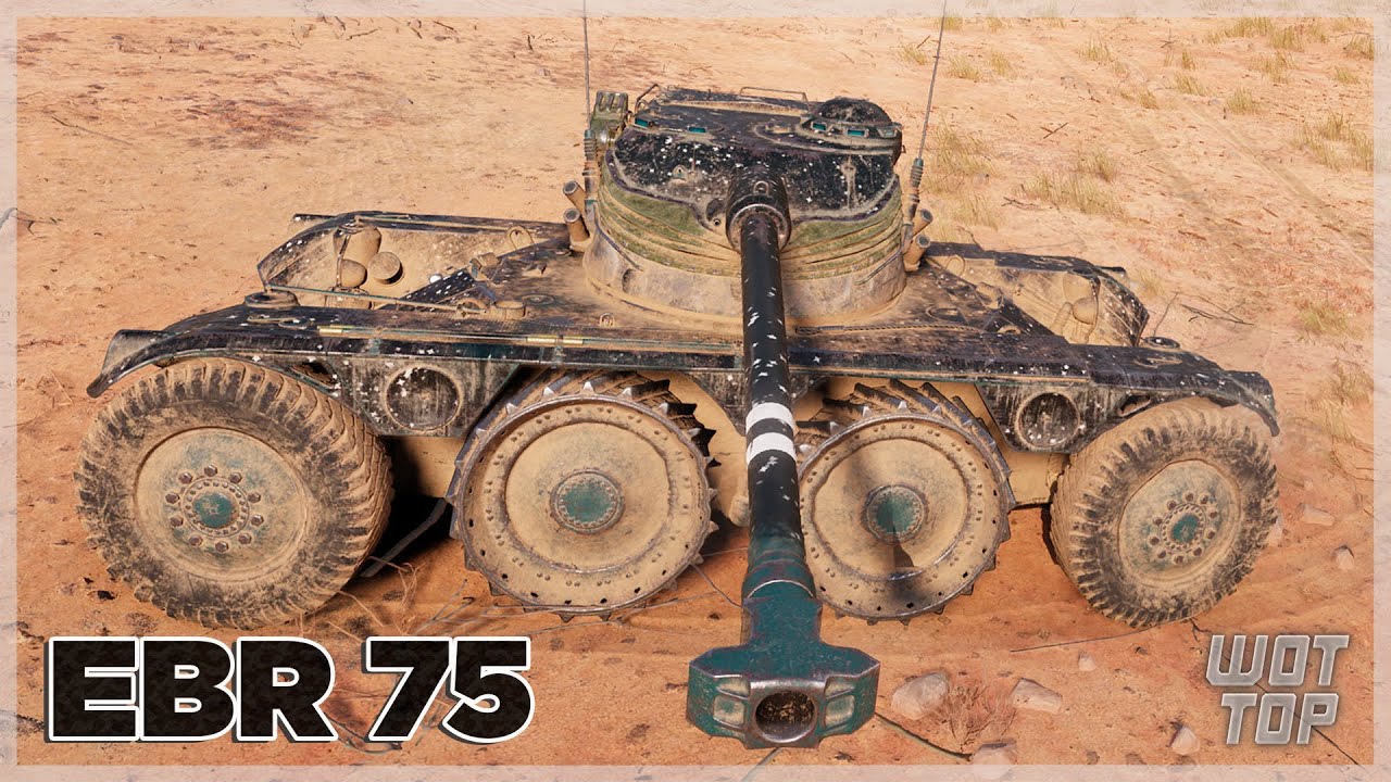 Panhard EBR 75 (FL 10) - 6.8K УРОНА 8 ФРАГОВ - World of Tanks