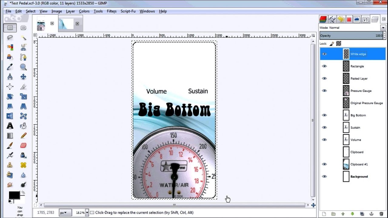 Using GIMP To Create Pedal Artwork