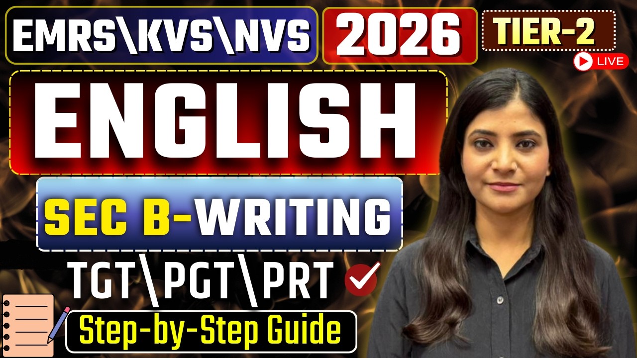 KVS NVS EMRS TIER-2 Descriptive ENGLISH WRITING TGT PGT PRT ENGLISH EMRS KVS NVS 2026 #emrs #kvs