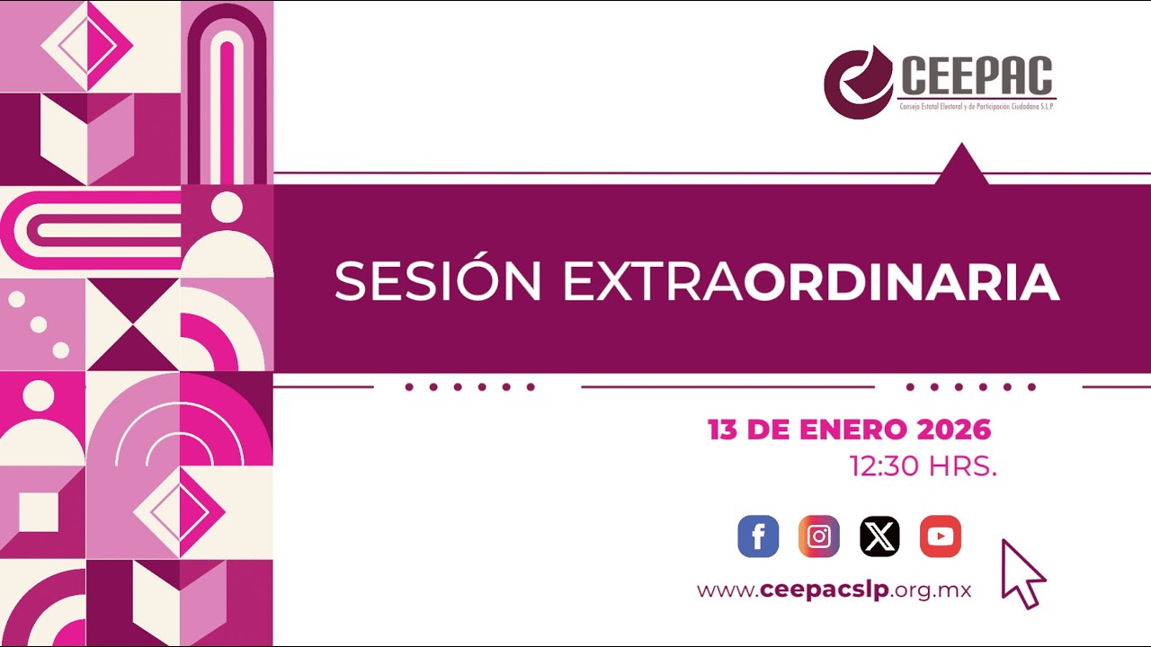 Sesión Extraordinaria CEEPAC (13 de enero 2026)