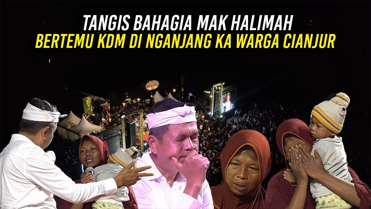 TANGIS BAHAGIA WARNAI PETEMUAN KDM DAN MAK HALIMAH DI NGANJANG KA WARGA CIANJUR