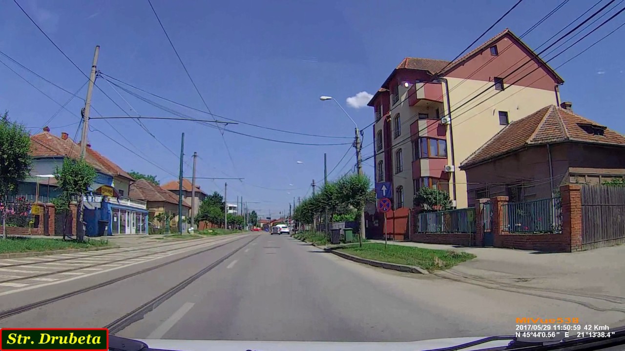 Driving in Timişoara: Calea Buziaşului - City Center - Mehala District (May 29, 2017)