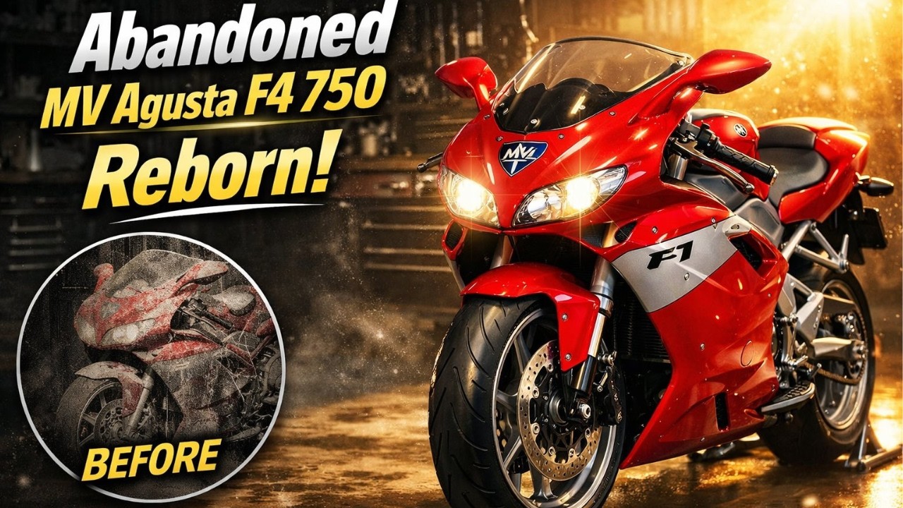 ULTIMATE 1999 MV Agusta F4 750 Restoration | Abandoned Superbike Reborn in 15 Minutes