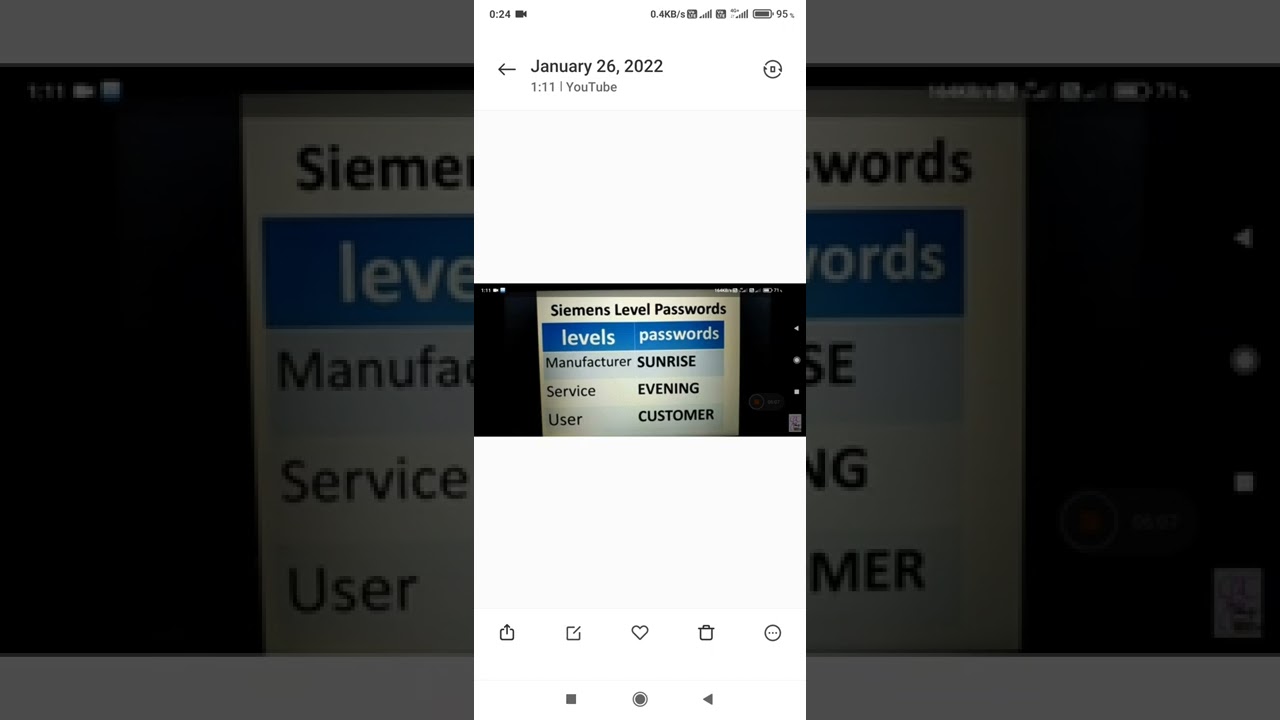 Siemens all control password
