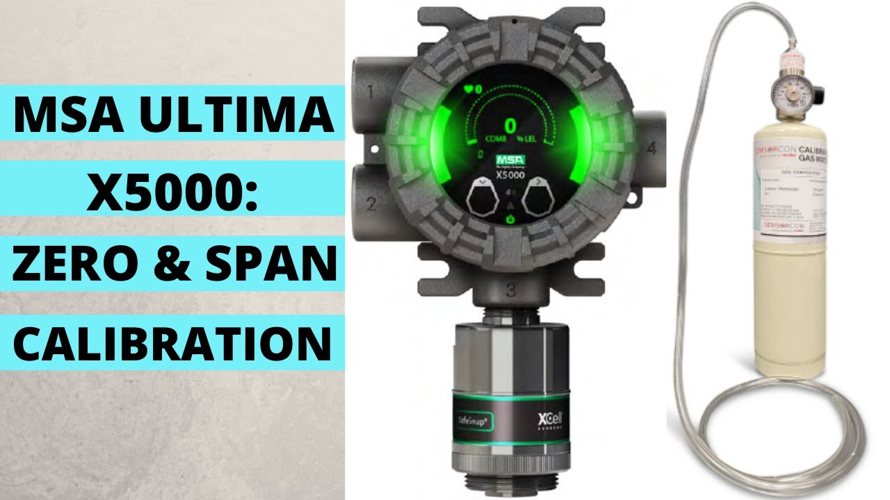 Процедура калибровки газоанализатора MSA Ultima X5000 | Калибровка нуля и диапазона