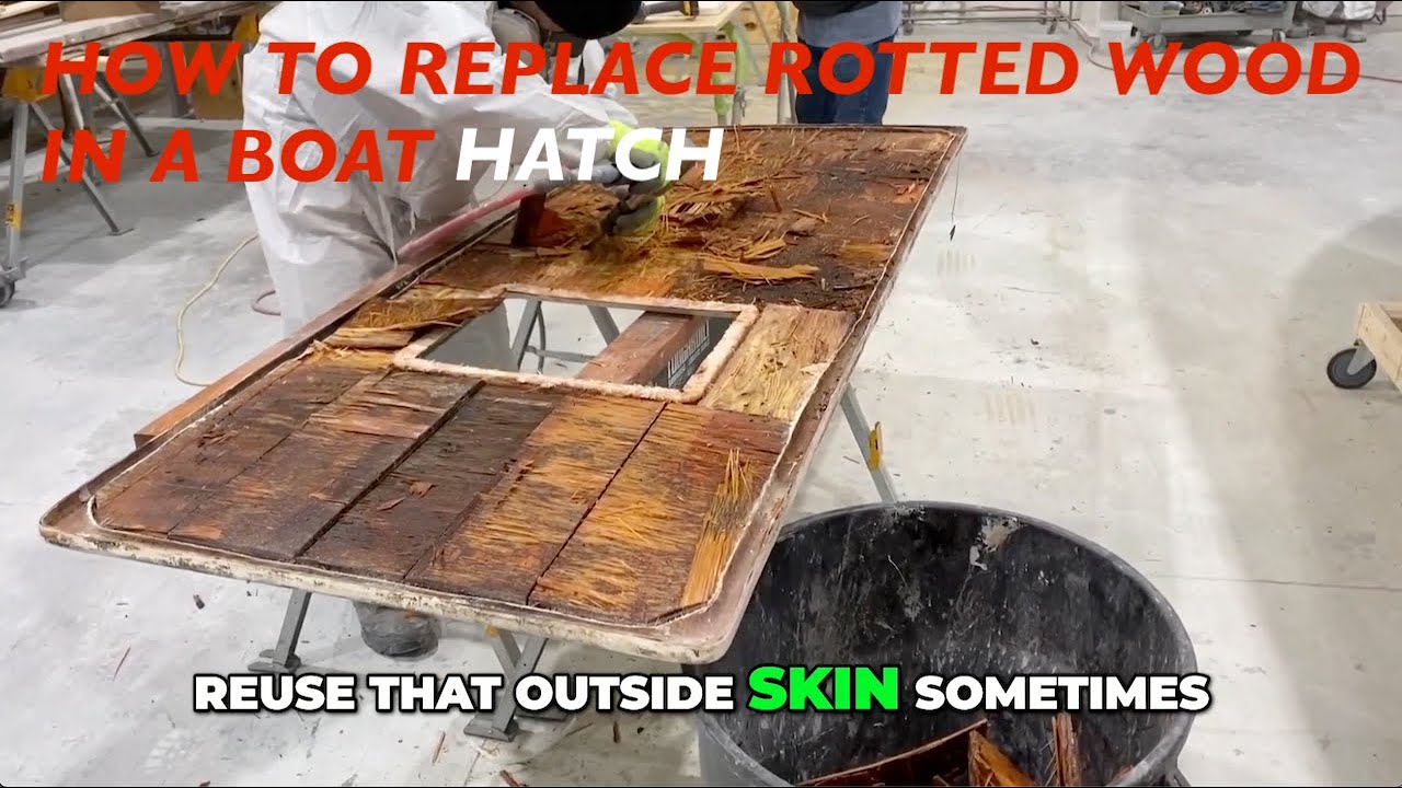 MAKO BOAT REBUILD! Boat Hatch Rescue  From Rotten Core to Vacuum Infusion Magic!