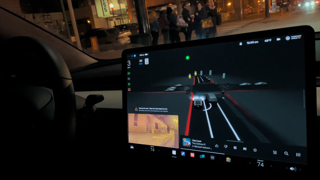 Tesla Autopilot - Night | My First Experience | Downtown Denver