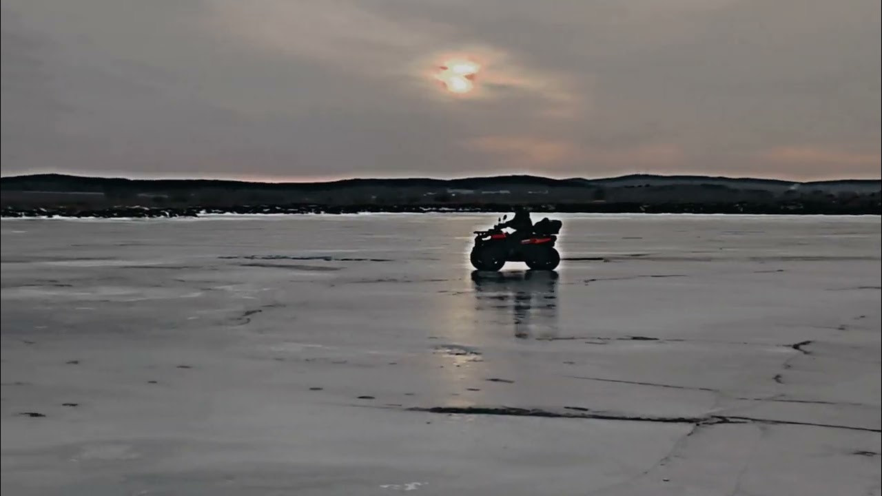 Квадроцикл segway AT 5 на льду 