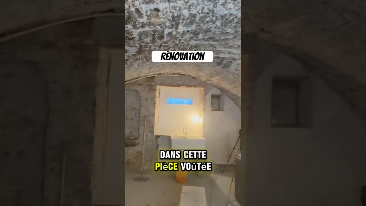 Chantier r&eacute;novation d&rsquo;une vo&ucirc;te en pierre #renovation #travaux #chantier