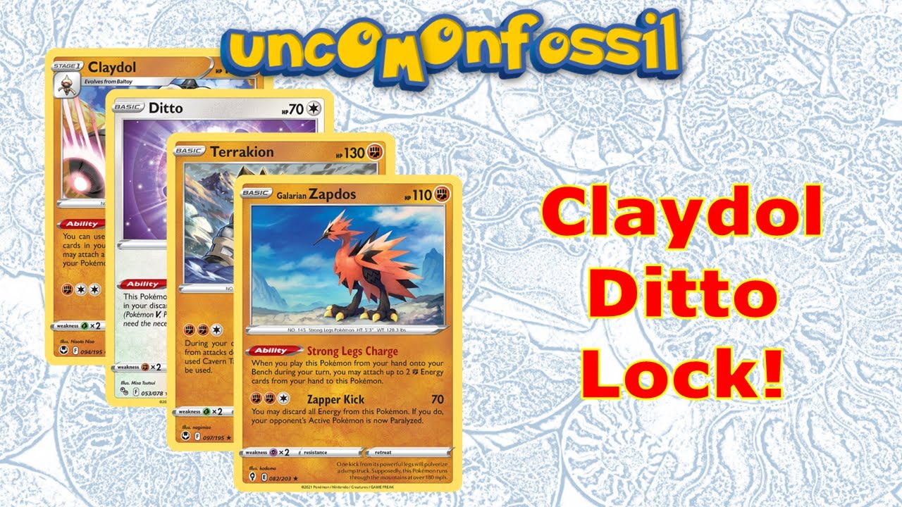 Claydol Ditto Lock with Terrakion & Galarian Zapdos