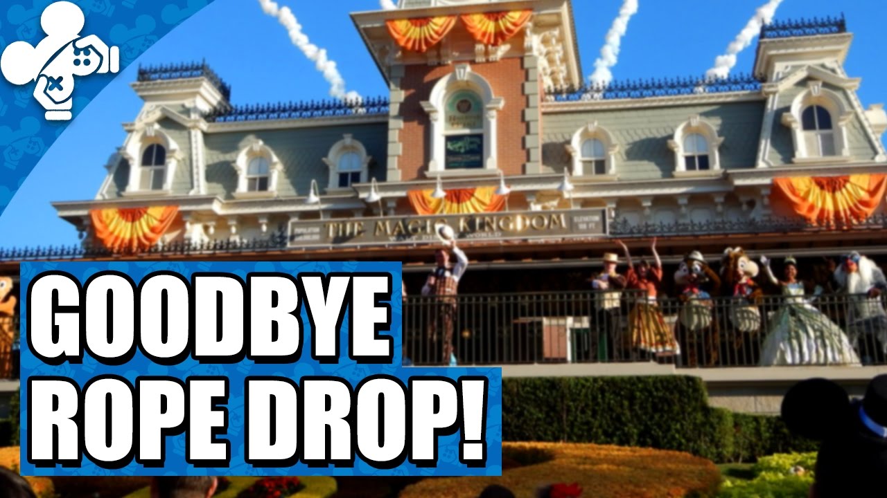 No More Walt Disney World Rope Drop!