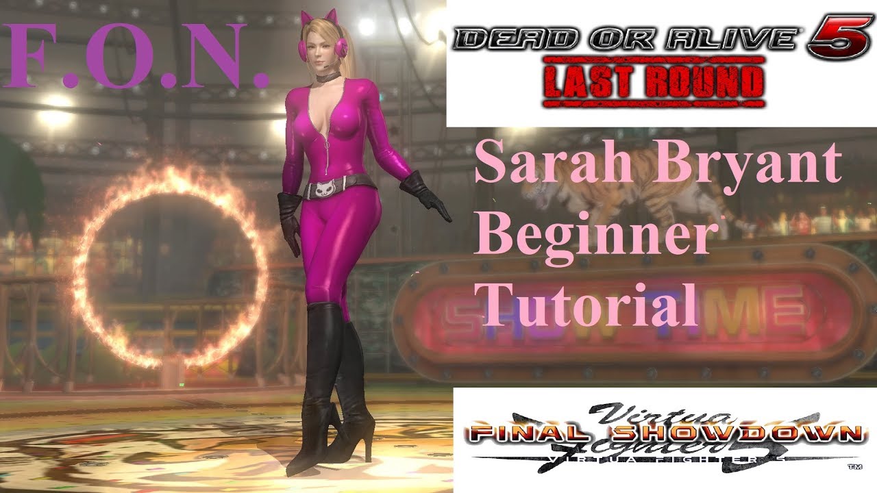Sarah Bryant Beginner Guide Tutorial (DOA5LR)
