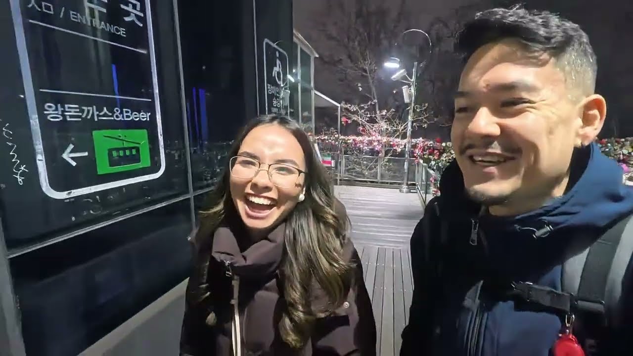 Final de ano na Coreia do Sul 🇰🇷 | Nossa chegada, perrengue e Seoul Tower | Parte 1