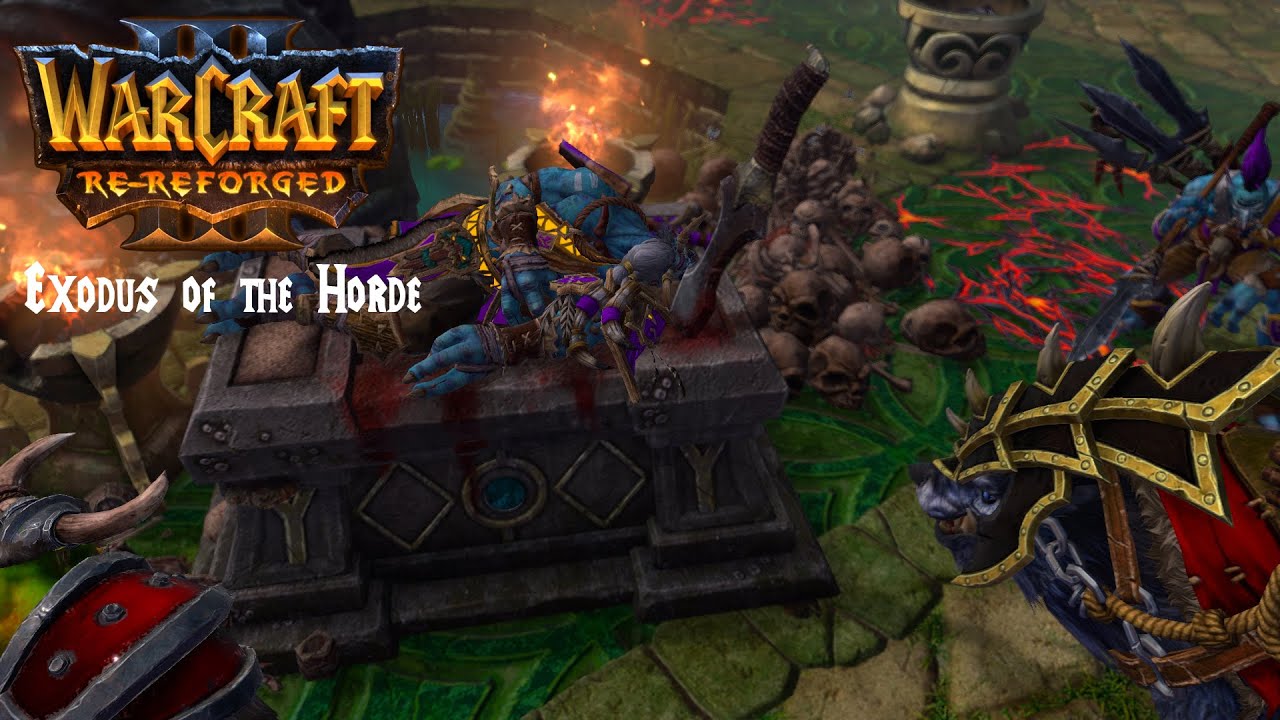 Warcraft 3 Re-Reforged: Exodus of the Horde - The death of Sen'Jin - Escape! (CINEMATIC)