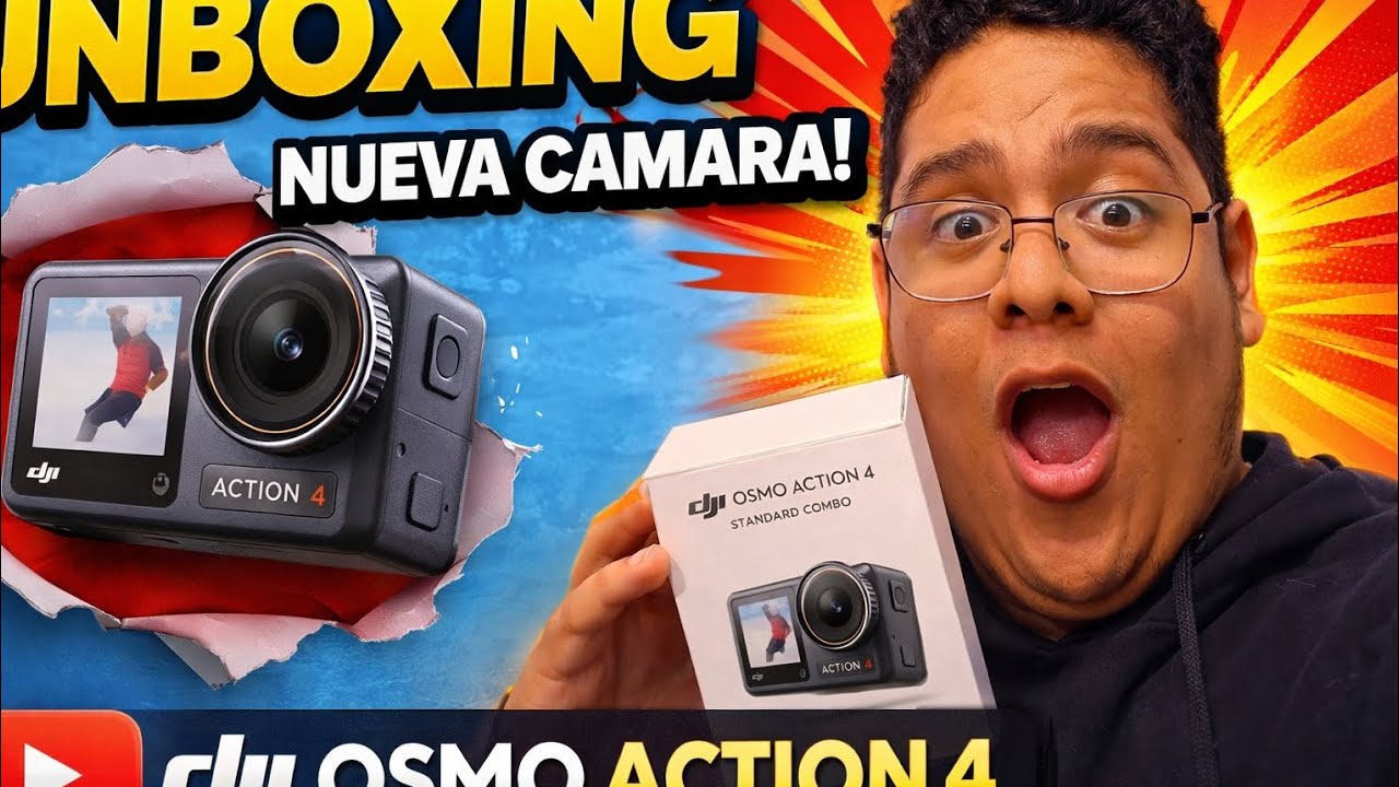 UNBOXING DE LA NUEVA CAMARA!! DJI OSMO ACTION 4!!😱😱